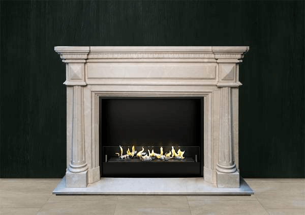 Биокамин в мраморном портале Firezo Dolcecuore, стандарт Биокамин в мраморном портале Firezo Dolcecuore, стандарт