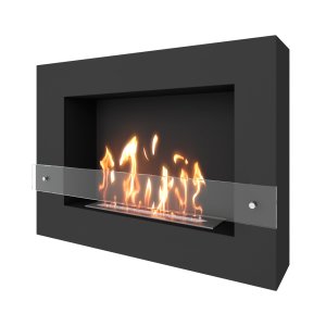 Биокамин SteelHeat WALL GRAND 900 черный