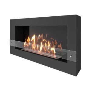 Биокамин SteelHeat WALL GRAND 1200 черный