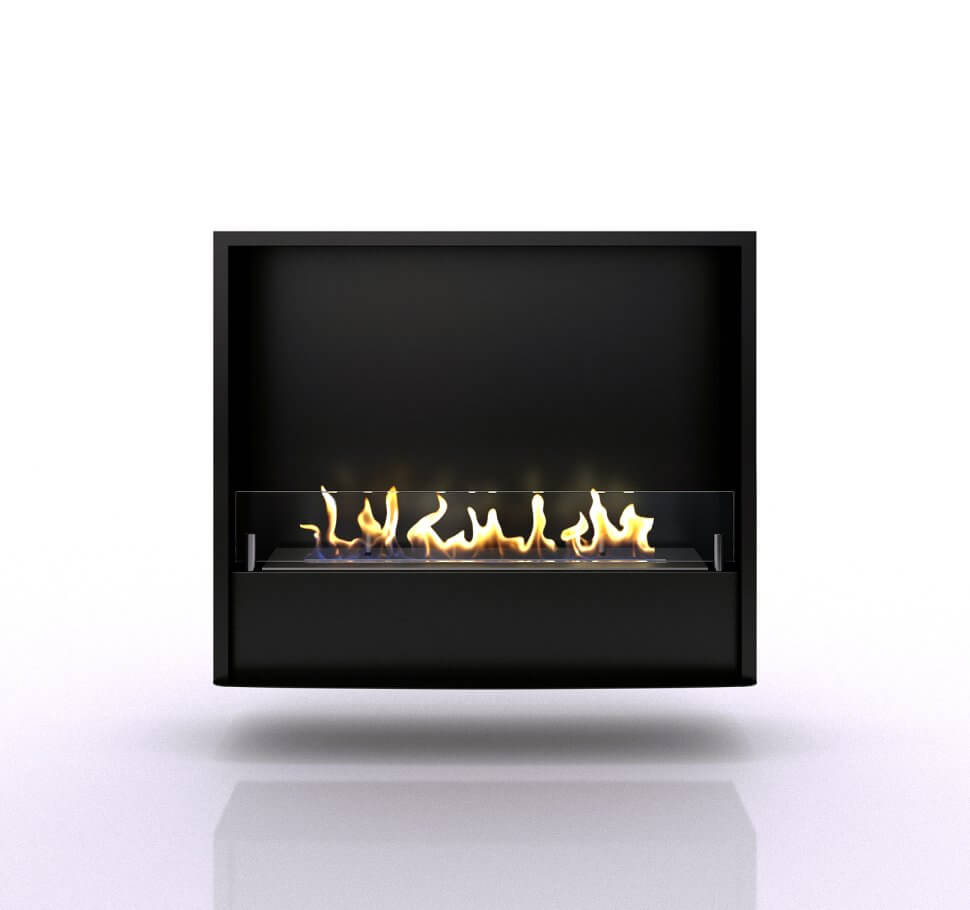 Биокамин в портале Firezo Pierre Luxe Темный дуб, стандарт